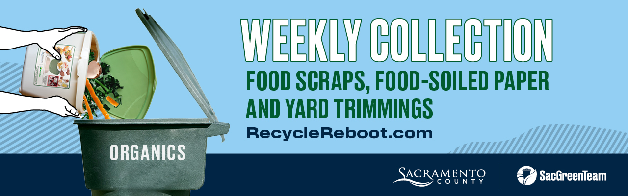 July starts weekly Organics collection: food scraps, food-soiled paper & yard trimmings