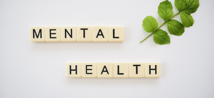 Letter tiles that read "Mental Health"