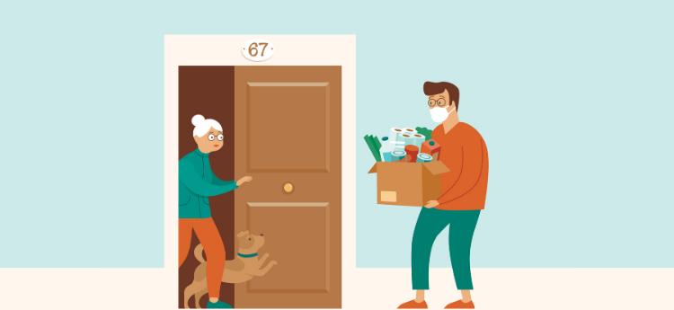 Animated Graphic - Delivering food to seniors