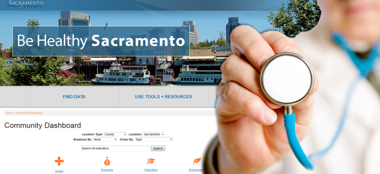 Be Healthy Sacramento new data website