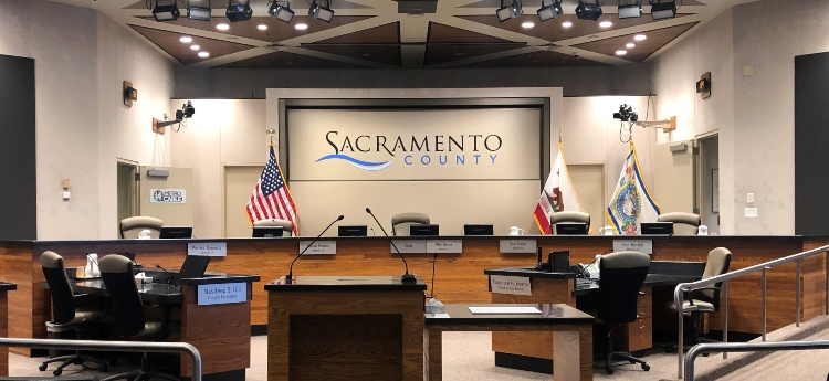 Sacramento County Board Chambers - Empty 