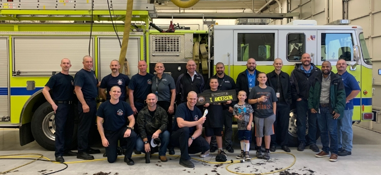 Sacramento Airport Fire Fighters Shaved Heads