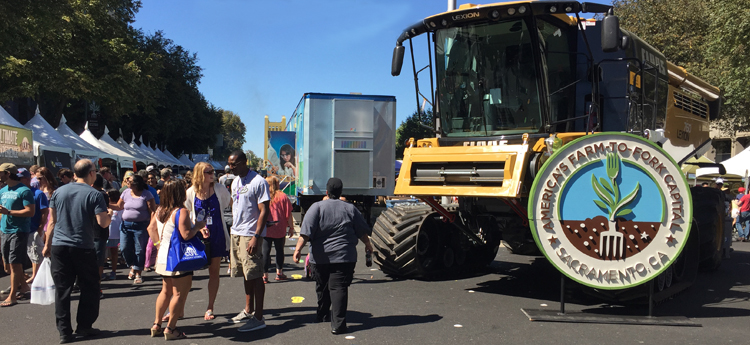 tractor at festival