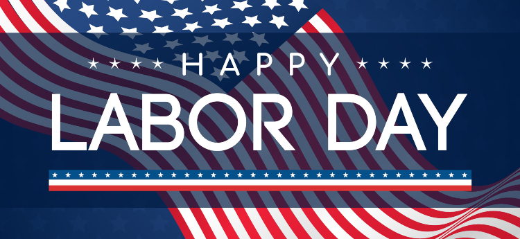 Happy Labor Day - Red White and Blue