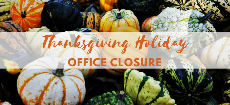 Office Closure - Thanksgiving