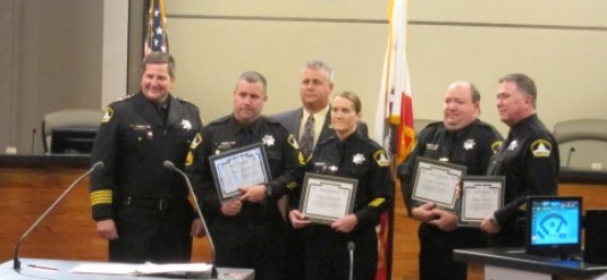 Sheriff Gives Awards
