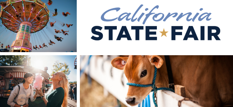 California State Fair, Swing Set Ride, Cotton Candy and livestock shows