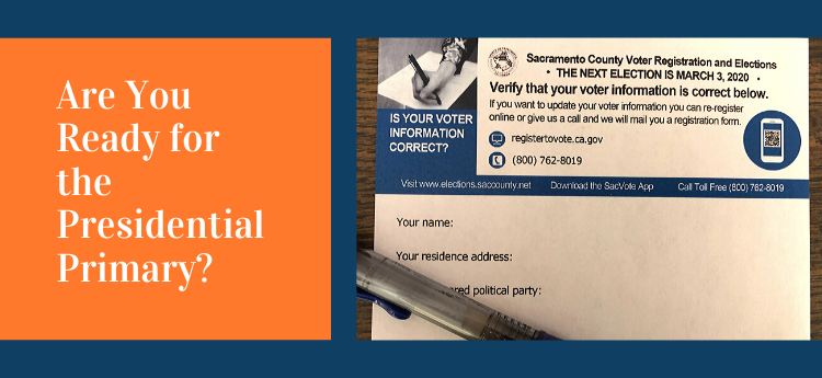 Are you ready for the presidential primary? VRE Sample post card