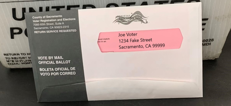 Sacramento County Vote By Mail Official Ballot