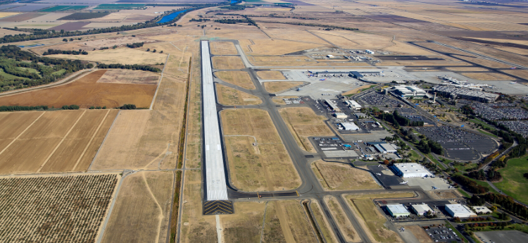 Aerial Photo of Sacramento International Airport 