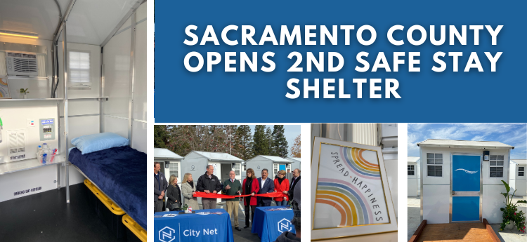 Sacramento County Opens 2nd Safe Stay Shelter