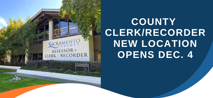County Clerk/Recorder’s New Location Opens Dec. 4