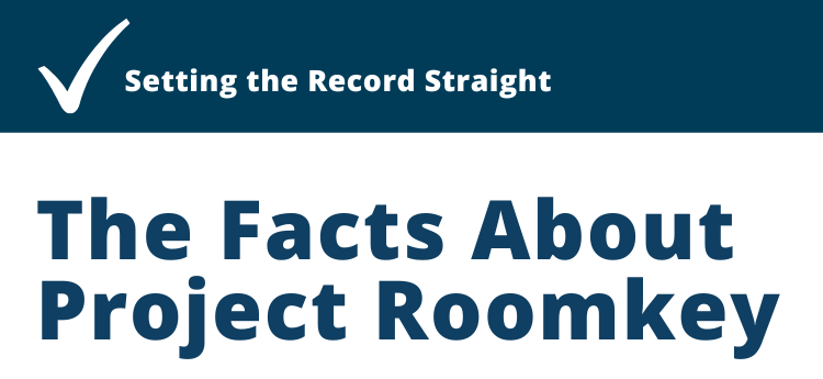 Setting The Record Straight  - The Facts About Project Roomkey